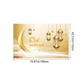 thumbnail image 3 of Sokhug Rideau de Fond Ramadan Mubarak - Décoration de Fête de Festival 70.9x43.3 Po, Jaune, 3 of 6