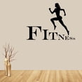 thumbnail image 2 of Fitness Jogging Course Stickers Muraux Gym Autocollant Sticker Mur Vinyle Art, 2 of 9