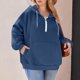 thumbnail image 4 of HongQid Womens Sweatshirts Quarter Half Zip Pullover Oversized Hoodies Fall Fashion Winter Jackets Pullover, 4 of 4