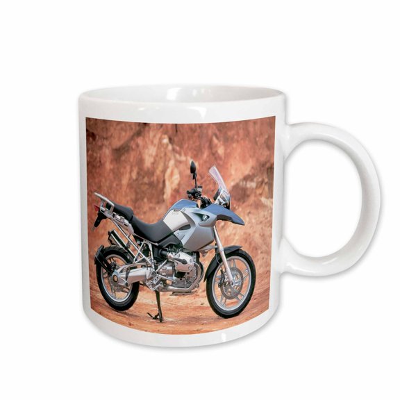 3drose, Motorcycle Standing, 11oz Mug