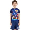 thumbnail image 2 of Sonic the Hedgehog Boys Rash Guard and Swim Shorts Set Blue Sizes 6-14, 2 of 3