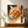 thumbnail image 6 of Orange Cat Portrait Canvas Print, Feline Wall Art Gift for Living Room Bedroom Kitchen Office Hallway Pet Lover Decor, 6 of 8