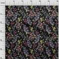 thumbnail image 3 of oneOone Polyester Spandex Black Fabric Floral Fabric For Sewing Printed Craft Fabric By The Yard 56 Inch Wide, 3 of 4