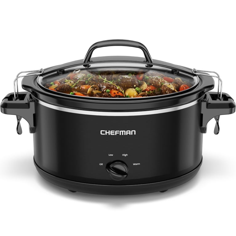 Chefman 6-Quart Slow Cooker with Tempered Glass Lid photo 1