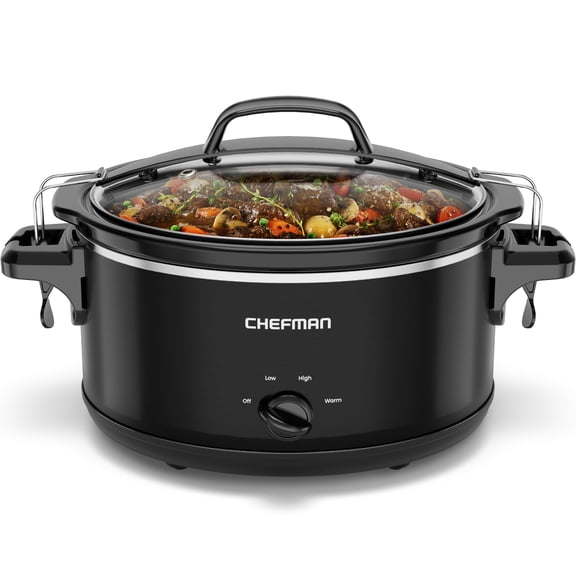 Chefman 6 Quart Slow Cooker with Locking Lid