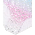 thumbnail image 5 of Girl Gymnastic Clothes 3PC Long Sleeve Sparkly with Shorts for Tumbling Outfits Dance Gymnastics Gifts for Girls Size 3-12 Fish Scale Pink, 5 of 8