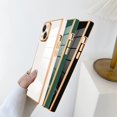 thumbnail image 5 of Case for iPhone 14 Plus Case Cute Plating Gold Case for Women Girls Soft TPU Shockproof Raised Full Camera Protection Electroplate Bumper Cover for iPhone 14 Plus-White, 5 of 7