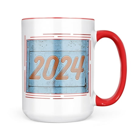 

Neonblond Orange vintage looking Year 2024 Mug gift for Coffee Tea lovers