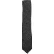 Altea Milano Men's Grey W Brown Flecks Linen and Wool Necktie - One Size