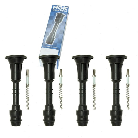 4 pc NGK Ignition Coil Boots compatible with Nissan Rogue 2.5L L4 2014-2018