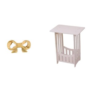 Luzkey Brass Bowknot Furniture Handle Cabinet Pull End Table Bedside Table Nightstand Coffee Table Crafted From Brass Suitable for Bedroom Living Room Office
