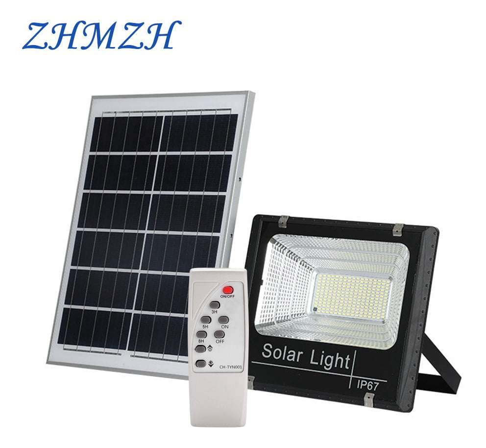 100W Solar Led Floodlight Remote Control Led Spotlight Lamp