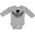 thumbnail image 3 of Inktastic Grad Squad with Graduation Cap and Wings Boys or Girls Long Sleeve Baby Bodysuit, 3 of 5