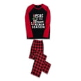 thumbnail image 6 of LuLiaMenton Family Christmas Pajamas, Red Black Plaid Jesus Season Matching Sleepwear, 8-9Y-Kid, 6 of 6