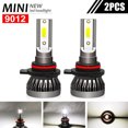 thumbnail image 1 of 2pcs 9012 LED Headlight Bulb for Chrysler 200 300 2011-2015 High/Low Beam 6000K White, 1 of 8