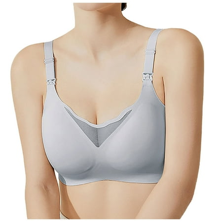 Icvfdpl Nursing Bras For Breastfeeding Breathable Mesh Nursing Bras Comfort Maternity Bra Wireless Pregnancy Sleep Bra Dailywear Xxl