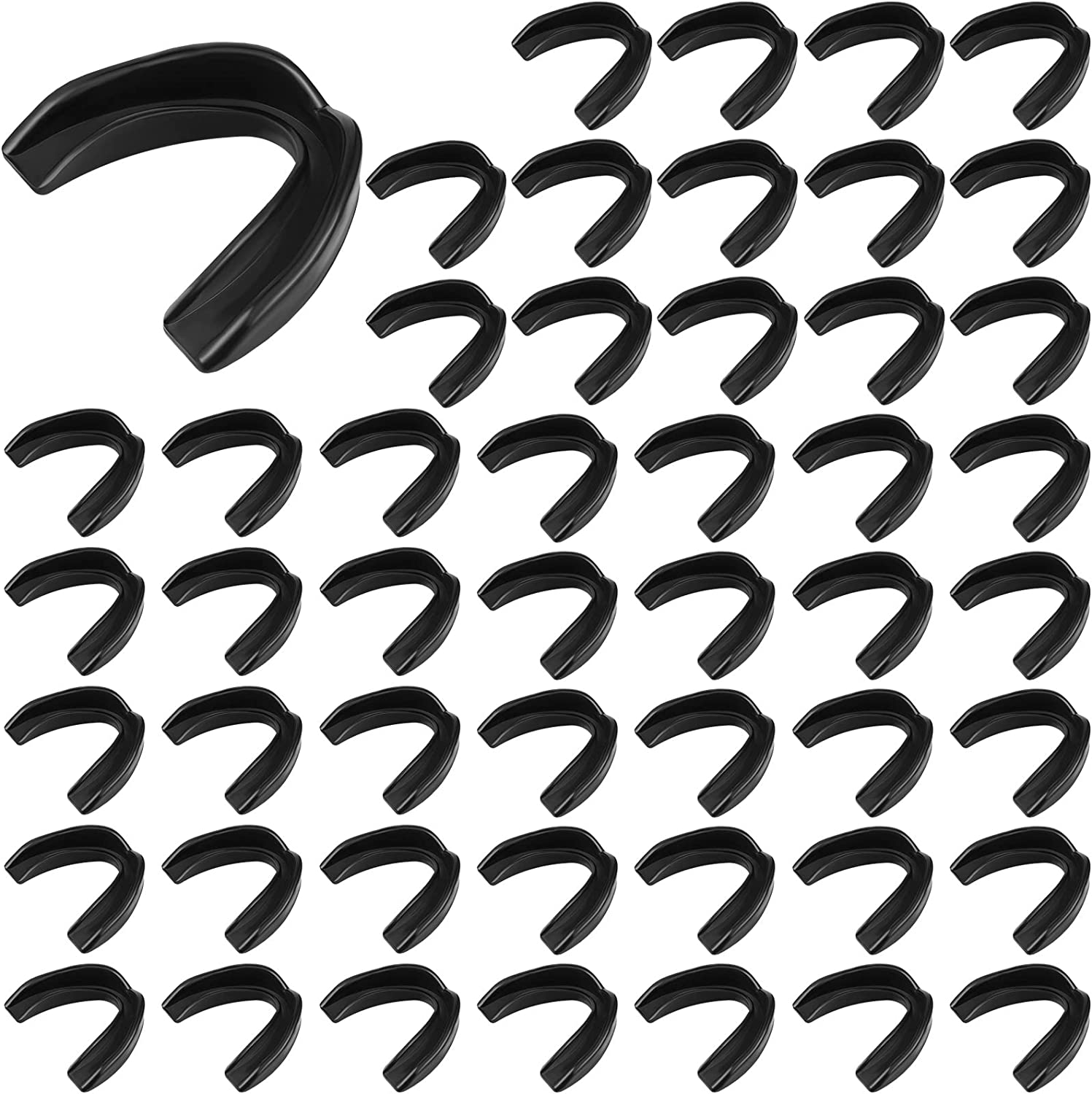 Mouth Guard Sports. 10 Pack Athletic Mouth Guards. Professional Moldable Youth Mouthguard for