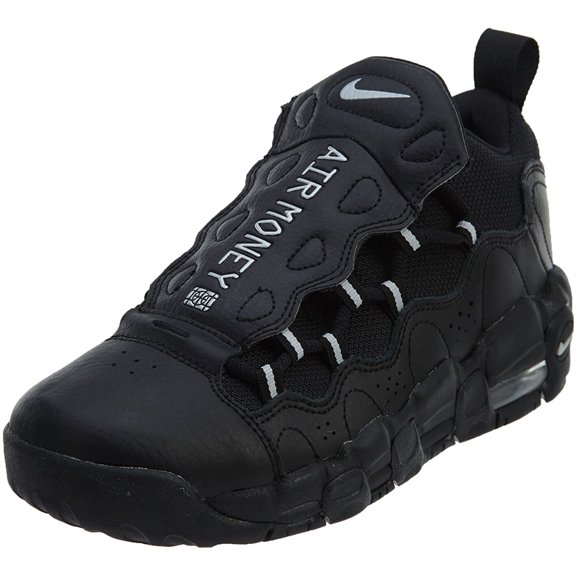 Nike Air More Money Big Kids' Basketball Shoes Black/Metallic Silver ah5215-001