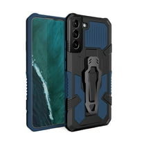 Dteck for Samsung Galaxy S23 /S23 Plus Case with Back Clip Kickstand, Military Grade Shockproof Protective Cover Compatible Magnetic Car Mount,Blue