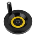 thumbnail image 2 of 1 Pcs Black Lathe Milling, Female Ball Knobs Ball Knobs Machine Rear Ripple Hand Wheel With Revolving Handle16x160mm, 2 of 8
