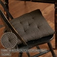 thumbnail image 3 of VHC Brands, Kettle Grove, Cotton, 15x15, Plaid, Chair Pad, Black, 3 of 4