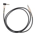 thumbnail image 2 of Yeacher 3.5mm Male to Male Car Connection Line Computer Mobile Phone Earphone Audio Box Amplifier Adapter Line Straight to Bend Black 1m, 2 of 6