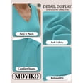 thumbnail image 6 of MOYIKO Tank Tops for Women Summer V Neck T Shirts Trendy Sleeveless Basic Tee Loose Fit, 6 of 7