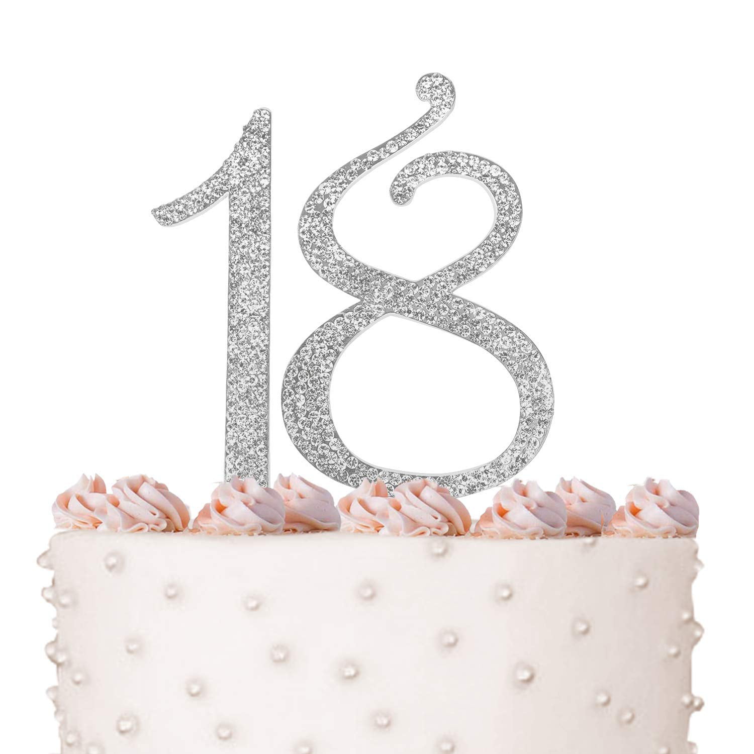 Large 18 18th  Happy Birthday  Cake Topper Anniversary 