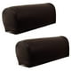 thumbnail image 5 of 2 Pares De De Reposas De Sofá De Muebles Elásticos De Cuero PU Antideslizante Café Sunnimix Protector de la funda del reposabrazos del sofá, 5 of 8
