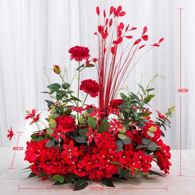 Fondo de flores de simulación accesorios de pared flores decorativas Levamdar 2027182-13
