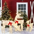 thumbnail image 5 of Light Up Deer, Christmas Yard Decoration, 60 LEDs Lighted Deer Christmas Decoration, Indoor Outdoor 2D Lighted Deer Family for Christmas Yard Decoration Light Up Display, 5 of 7