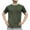 Army Green, variant on yillto Mens Basic Cotton Shirts Short Sleeve Loose Solid Color Casual Tshirts Summer Lightweight Plain Tee
