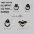thumbnail image 2 of Riwesomey Tirador de armario de aleación de Zinc, puerta Retro decorativa, perilla de cajón para muebles, puerta de armario, ventana, reemplazo Herramientas y ferretería Oro 24.7g, 2 of 6