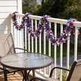 thumbnail image 7 of Red White and Blue Decorations - 6.5 Ft Patriotic Garland 250th Anniversary 4th of July Decorations, Glitter Garland Memorial Day, National Independence Day Decor, Multicolor, 78.74 Inch, 1 PCS, 7 of 7
