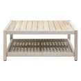 thumbnail image 4 of Pemberly Row Square Teak Rope Shelf Outdoor Coffee Table in Taupe, 4 of 5
