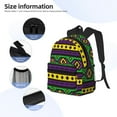 thumbnail image 5 of Daiia Carnival Mardi Gras School Backpack for Men Women, Unisex Large Waterproof Bookbag Schoolbag Casual Daypack for High School/College/Teens/Travel/Work Black, 5 of 8