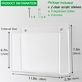 thumbnail image 2 of XOHYW 2 Pcs Magazine Holder, Wall Mount Clear Acrylic Magazine Rack, Organizer Folder, Bookshelf, File Storage Rack for Waiting Room, Living Room, Office, Home Display, 2 of 7