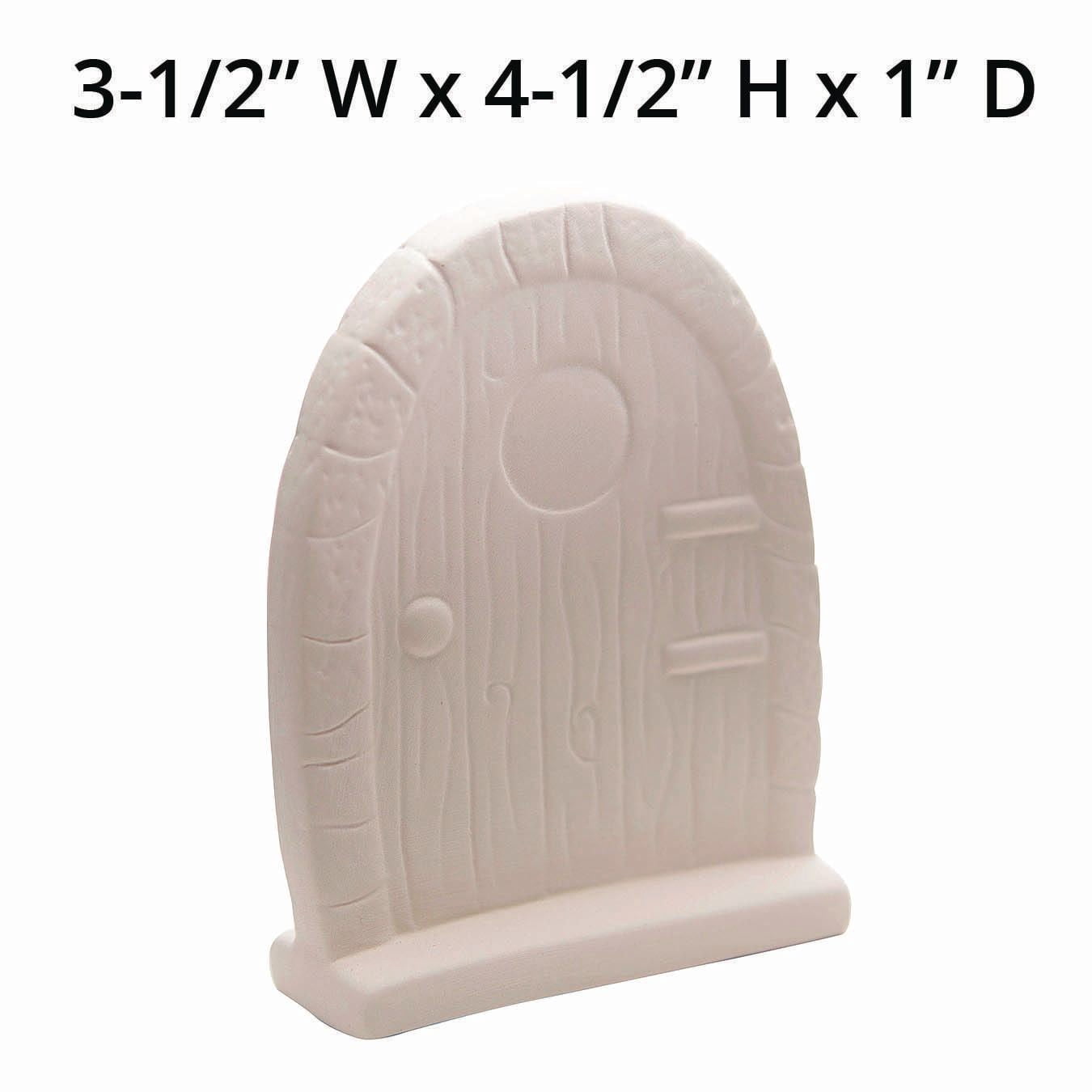 Color-Me™ Ceramic Bisque Fairy Door (Pack of 12)