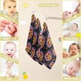 thumbnail image 3 of Dreamtimes 3 PCS Cool Haloween Pumpkins Baby Muslin Washcloths, Unique Face Towel Burp Cloths Ultra Soft Absorbent Cotton Bath Wipes Towels for Newborn Boys Girls, 3 of 7