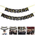 thumbnail image 1 of unbranded 1Ud Banner De Graduación En Papel Negro Para De Fiesta Con Duradero Y Reutilizable, 1 of 8