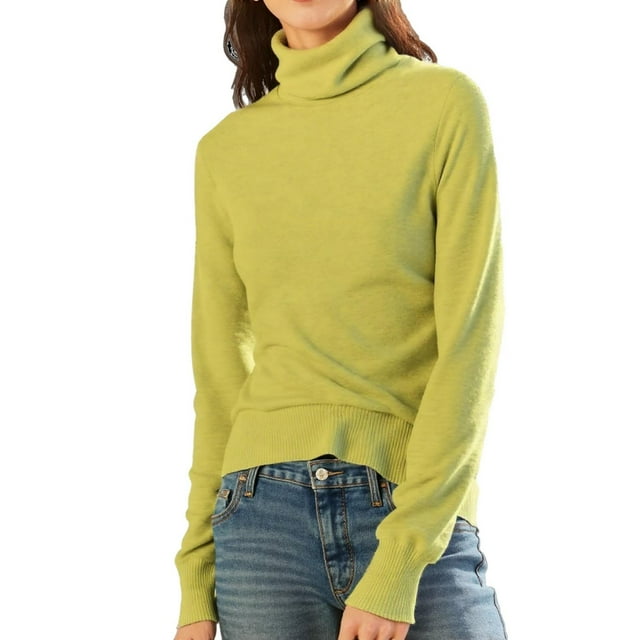 Miqool Womens Turtleneck Sweater Casual Base Layer Thermal Shirts Knitted Pullover Tops