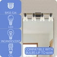 thumbnail image 5 of Kira Home Asher 32" 4-Light Farmhouse Vanity / Bathroom Light + Funnel Glass Shades, Smoked Birch Finish, 5 of 7