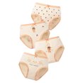 thumbnail image 4 of CAIVO Girls Underwear Breathable Comfortable Underpanties Toddler Kids 4-Pack Soft Stretchy Elastic Waistband Everyday Wear Panties Cute Child Solid Color Panty, 4 of 4