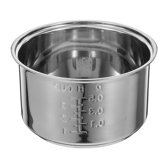 CUITING Universal Stainless Steel Inner Pot Rice Cooker Replacement Electric Cooker Liner Boiling and Porridge Cooking 1.6 L