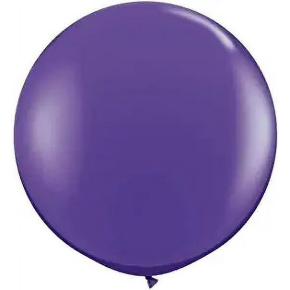 PMU Premium Latex Balloons - Jumbo Size Balloons for Birthdays, Wedding Parties, Baby Shower, Indoor & Outdoor Party Events & Decoration Supplies - Made in USA, 36 Inch Quartz Purple, Pkg/12