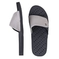 thumbnail image 4 of Showaflops Mens' Antimicrobial Shower & Water Sandals for Pool, Beach, Dorm and Gym - Adjustable Colorblock Slide Black/Grey 13/14, 4 of 5