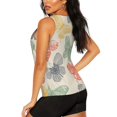 thumbnail image 3 of Xecao Butterfly print women's scoop neck, loose-fit workout tank tops for the gym., 3 of 9