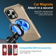 thumbnail image 4 of for iPhone 13 Pro Rugged Case with Stand, Secure Ring Holder, Compatible with Mag-Safe, Heavy Duty Shockproof Drop Resistant Hybrid Protection Phone Cover for iPhone 13 Pro, Gold, 4 of 7