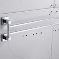 thumbnail image 5 of Toallero de pared con riel giratorio para baño, estante de almacenamiento, 5 of 5