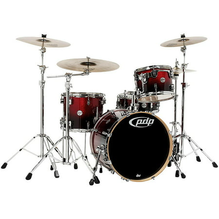 Pacific Drums CM4 Concept Maple Drum 4-Piece Shell Pack - Red Black